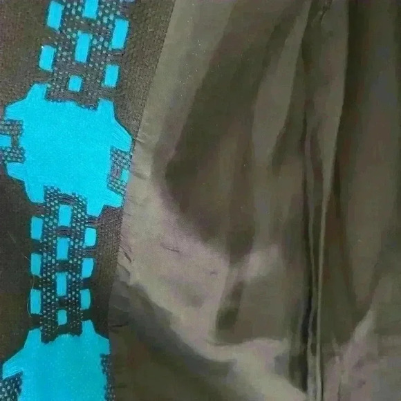 Per se teal and blue 100% wool jacket with toggle buttons. Size 6 - Picture 10 of 11